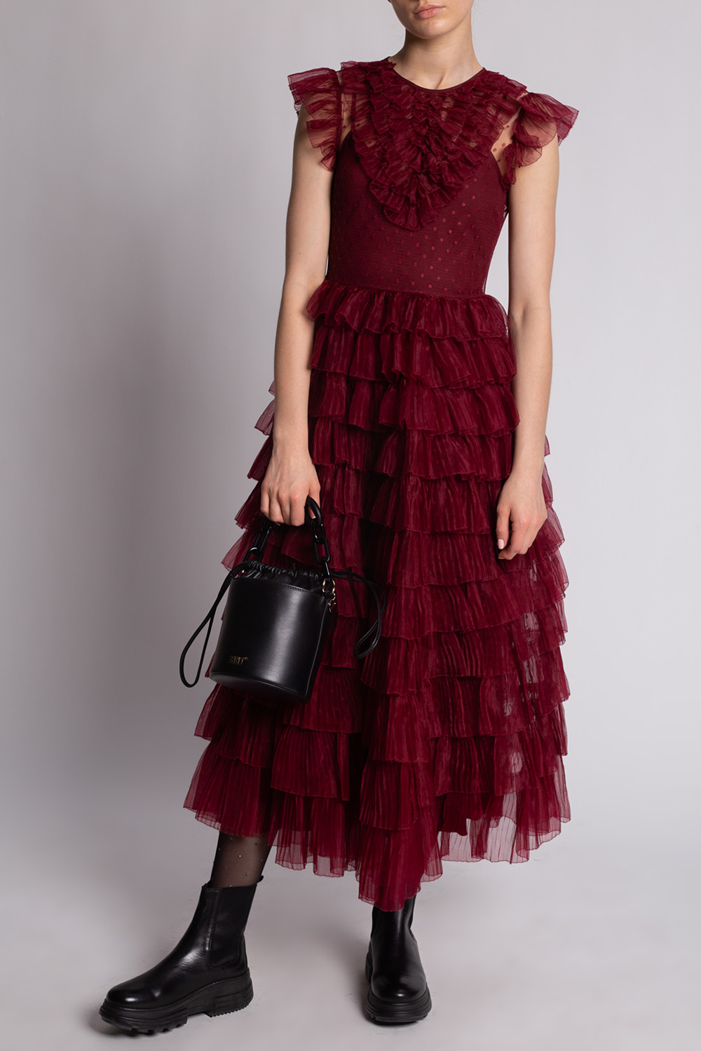 valentino draped cape style mini dress item valentino draped cape style mini dress item